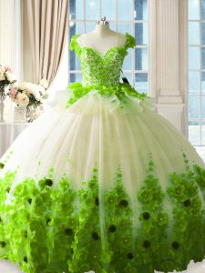 Stunning Sleeveless Tulle Zipper Quinceanera Dress for Sweet 16 and Quinceanera