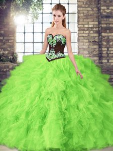 Best Ball Gowns 15 Quinceanera Dress Sweetheart Tulle Sleeveless Floor Length Lace Up