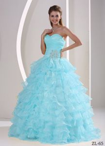 Ruffles Appliques and Ruching Quinceaneras Gowns for Military Ball
