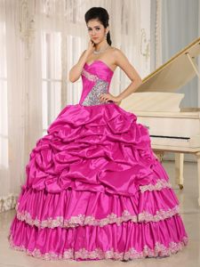 Two-toned Organza Ruffles Quinceanera Party Dresses with Ruches