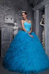 Gorgeous Beaded Sweetheart Sweet 16 Dresses with Ruffled Layers
