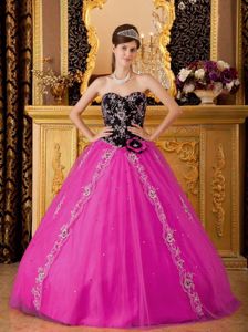 Polished Beading Tulle Quinceanera Party Dresses with Appliques
