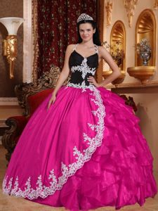 Multi-colored Halter Top Pleats and Ruffles Sweet Sixteen Dresses