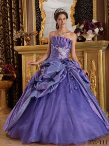 Brand New Appliqued Purple Dress for Sweet 16 On Promotion