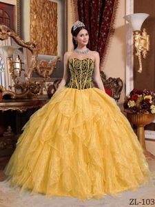 2014 Ball Gown Sweetheart Two-toned Fitting Dress for Sweet 16