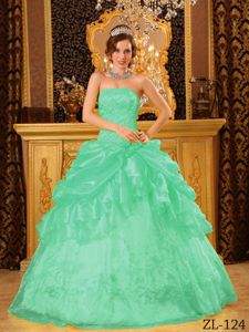 2012 Special Apple Green Ball Gown Quinceanera Gown Dresses