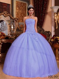 Appliques with Beading Quinces Dress with Tulle