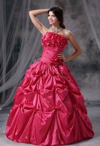Perfect Hand Made Flowers Decorate Pick-ups Dresses Quince