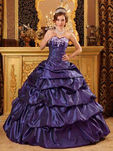 Fashionable Ruched Bodice Pick-ups Strapless Sweet 16 Dresses