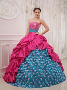 Luxurious Dresses for a Quinceanera with Special Embossed Fabric