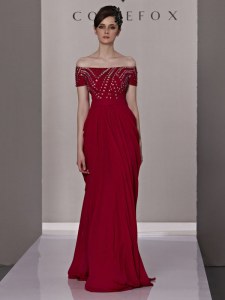 Off The Shoulder Short Sleeves Mother Dresses Floor Length Beading and Ruching Red Chiffon