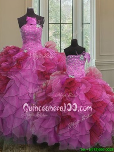Chic Floor Length Ball Gowns Sleeveless Multi-color Quinceanera Gowns Lace Up