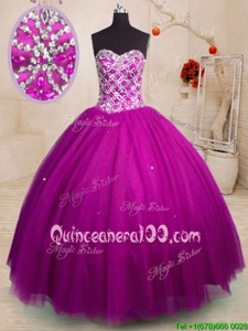 Charming Sleeveless Beading Lace Up 15th Birthday Dress