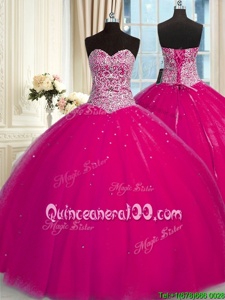 Trendy Halter Top Sleeveless Beading and Sequins Lace Up Quinceanera Dresses
