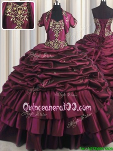 Custom Fit Sleeveless Brush Train Lace Up With Train Beading and Appliques and Pick Ups 15th Birthday Dress