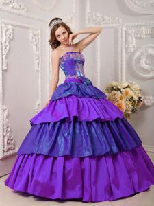 Colorful Sweet Sixteen Quinceanera Dress with Appliques Ruffles