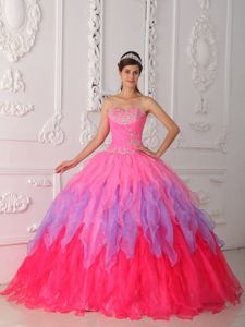 Ruffles and Appliques Accent Sweet Sixteen Dress in Multiple Colors