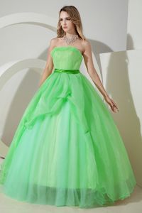 Simple Style Apple Green A-line Dresses for Sweet 16 for Sale