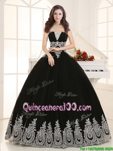 Sleeveless Lace Up Floor Length Beading and Appliques Ball Gown Prom Dress