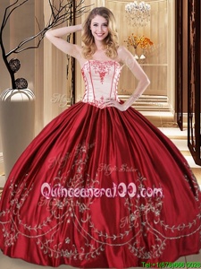 Beautiful Sleeveless Lace Up Floor Length Embroidery Quinceanera Gown